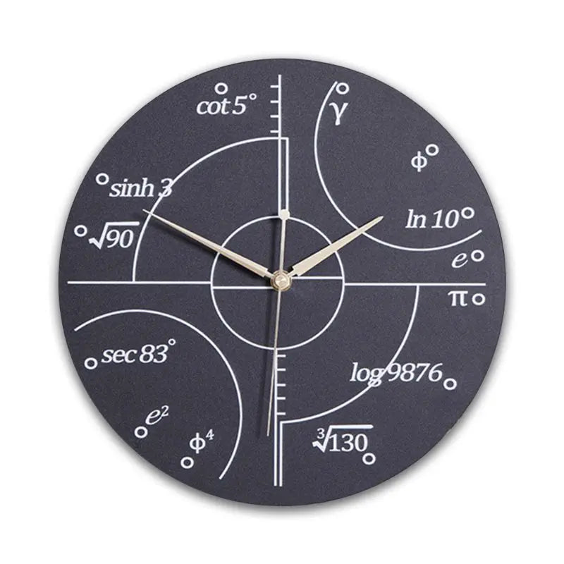 Math Clock Unique Wall Clock Modern Design Novelty Maths Equation Clock