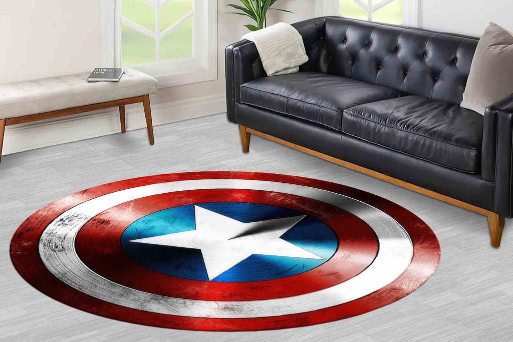 Gift Rug, Pet Friendly Rug, Car Mat, Housewarming Gift, Modern Rug, Captain America Rugs, America Rugs, Entry Rug, Indoor Rug, Home Decor,